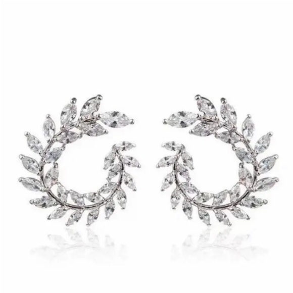 3 ct. t.w. Marquise Cut Olive Branch Earrings - Picture 8 of 16